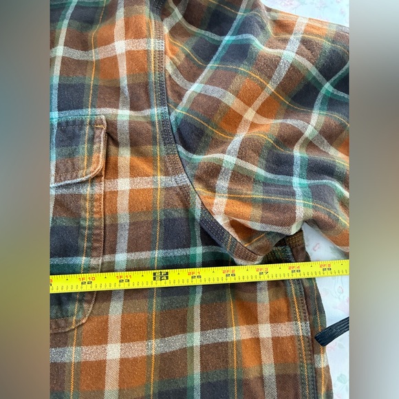 Carhartt Men's Loose Fit Heavyweight Flannel Long-Sleeve Plaid Shirt 2X - Picture 5 of 7